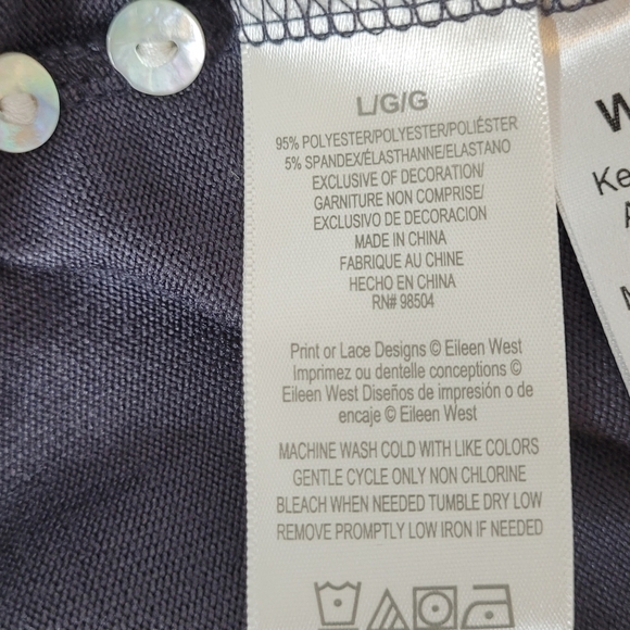 Eileen West Long Sleeve Waltz Nightgown - Size L - Picture 11 of 13